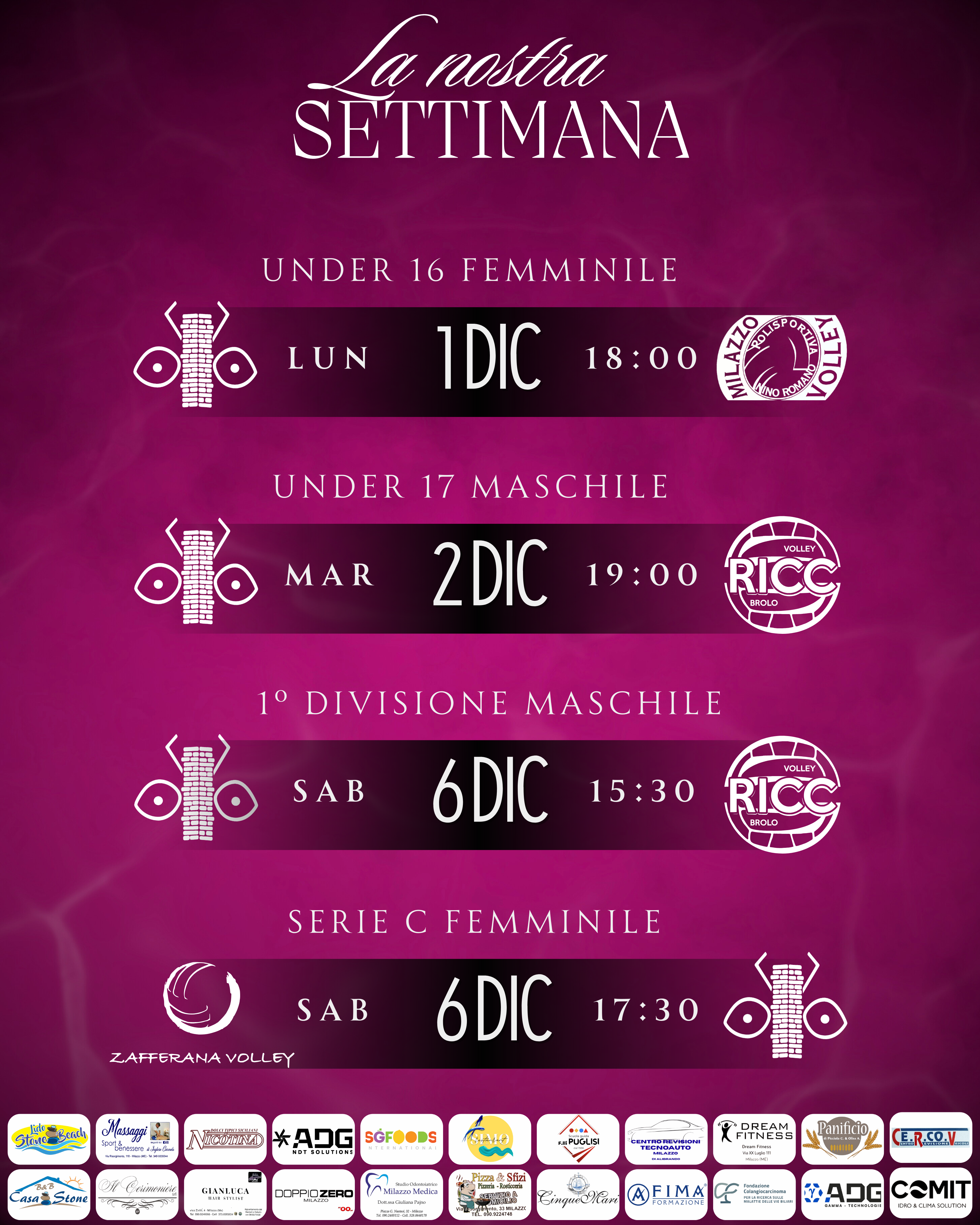Calendario settimanale